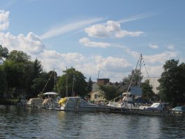 Geschmückte Boote