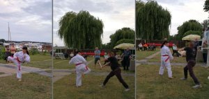 Tanja zeigt uns Taekwondo, eine Kampfsportart aus Korea