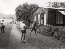 1986 Vorbereitungen zum Schuppenfest