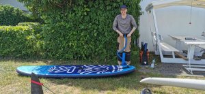 SUP's werden aufgepumpt 