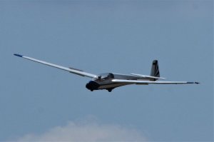 Segelflug-Landung in Schönhagen 