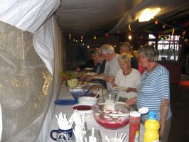 Das Buffet ist reichhaltig