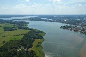 Rückflug, die Havel vor Werder