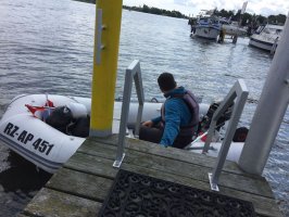 Das Begleitboot