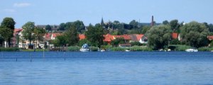Vor der Badestelle gegenüber Werder Insel