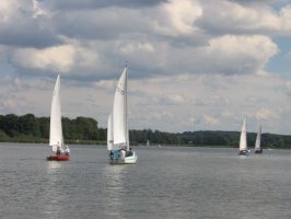 Zwei Wettfahrten auf der Havel vor Werder