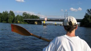 Die Eisenbahnbrücke in Werder