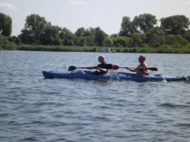 Unser Ruhepol-Duo unter uns ehrgeizigen Paddlern